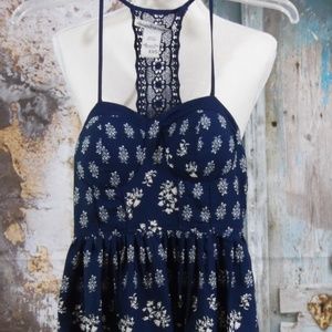 NWOT American Rag Navy Blue & White Dress Size XXS